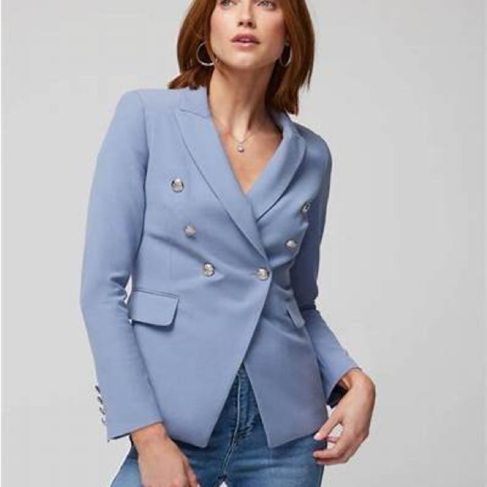 WHBM Studio Blazer, Light Blue, Size 4
